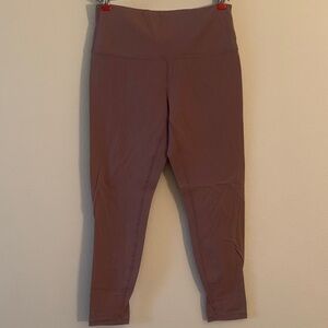 ZYIA Mauve High-Waisted Leggings